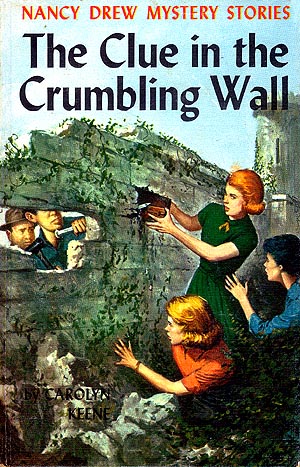 CLUE IN THE CRUMBLING WALL